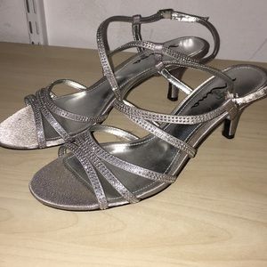 Strappy Rhinestone Heels